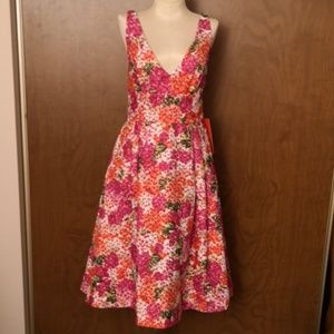 NWT Monique Lhuillier floral dress size 6